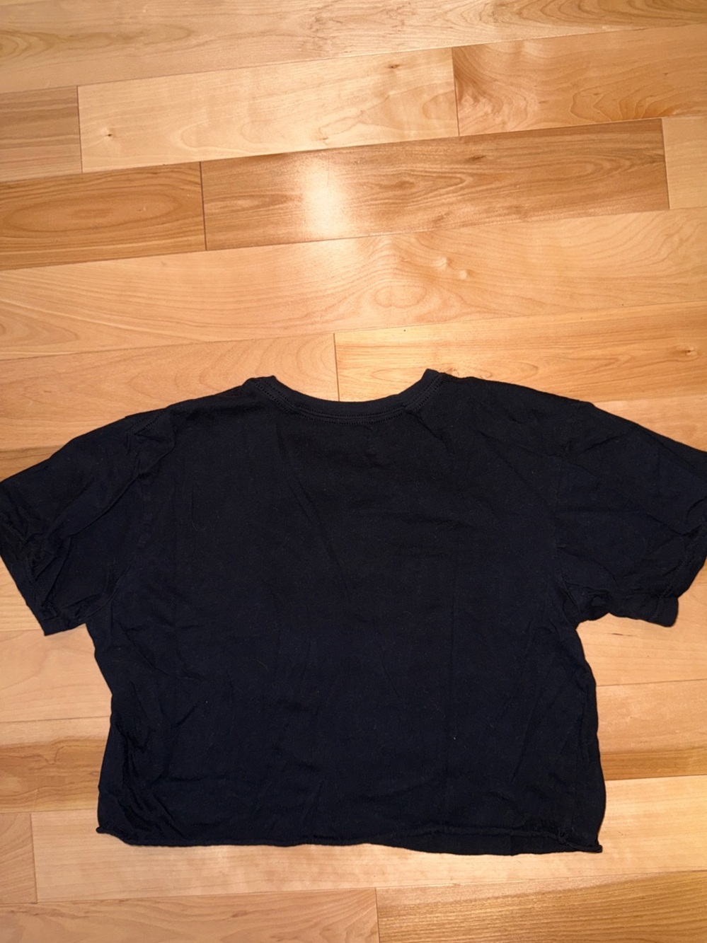 ‘Mindset Is Everything' Black Graphic Crop Tee M - Picture 3 of 3